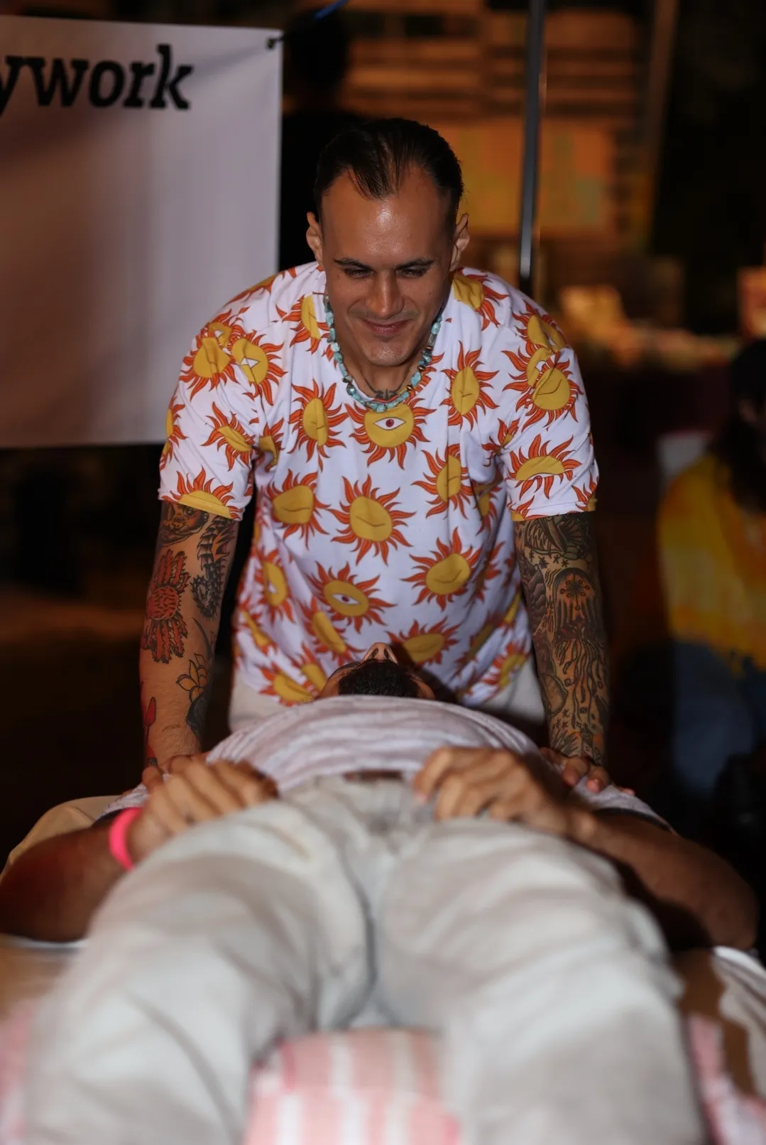 Nick performing bodywork